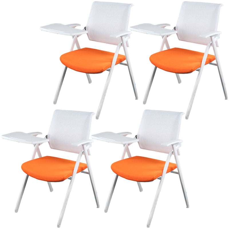 Ergonomic Mesh Conference Chair Mid Back Fixed Arms Chair for Home Office