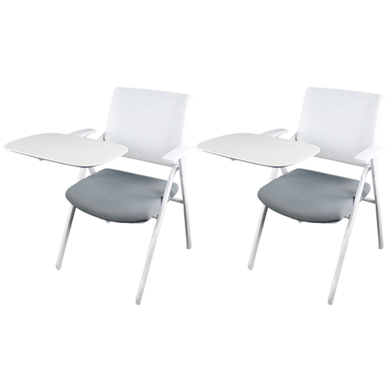 Ergonomic Mesh Conference Chair Mid Back Fixed Arms Chair for Home Office