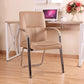 Modern Arm Desk Chair with Metal Base Mid Back Office Chair with Padded Arms