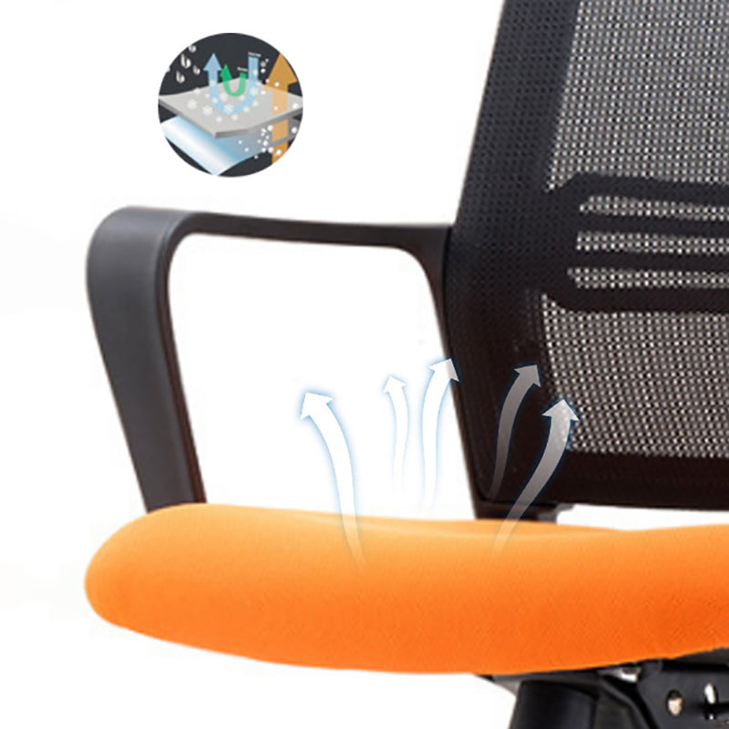 Modern Metal Conference Chair with Mid Back Breathable AirGrid Home Office Chair Clearhalo 'furn' 'furn_office_chair' 'Furniture' 'Office Chairs' 'Office Furniture' 'office_chair' 5536781