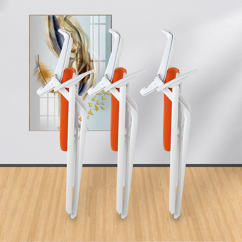 Mesh Mid Back Conference Chair Contemporary Fixed Arms Office Chair for Office