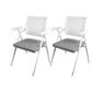 Mesh Mid Back Conference Chair Contemporary Fixed Arms Office Chair for Office