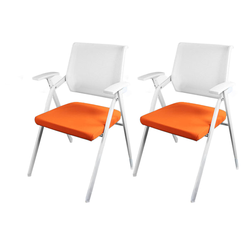 Mesh Mid Back Conference Chair Contemporary Fixed Arms Office Chair for Office