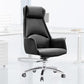 Modern Style Task Chair Leather Office Chair with Fixed Arms Clearhalo 'furn' 'furn_office_chair' 'Furniture' 'Office Chairs' 'Office Furniture' 'office_chair' 5536849