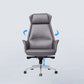 Modern Style Task Chair Leather Office Chair with Fixed Arms Clearhalo 'furn' 'furn_office_chair' 'Furniture' 'Office Chairs' 'Office Furniture' 'office_chair' 5536858