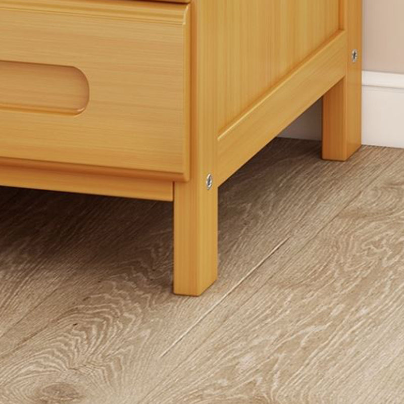 ソリッドウッドベッドナイトスタンド引き出しストレージモダンな16インチHナイトテーブルと脚付き