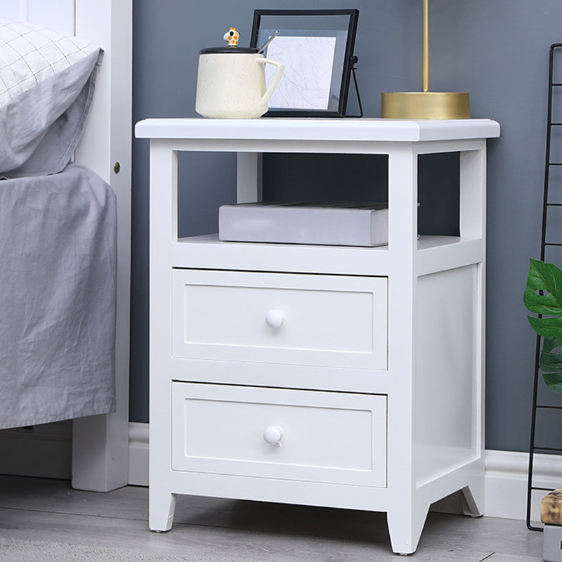 Modern Solid Wood Nightstand Drawers Storage 21 Inch H Legs Included Night Table Clearhalo 'Bedroom Furniture' 'furn' 'furn_night_stand' 'Furniture' 'night_stand' 'Nightstands' 5537096