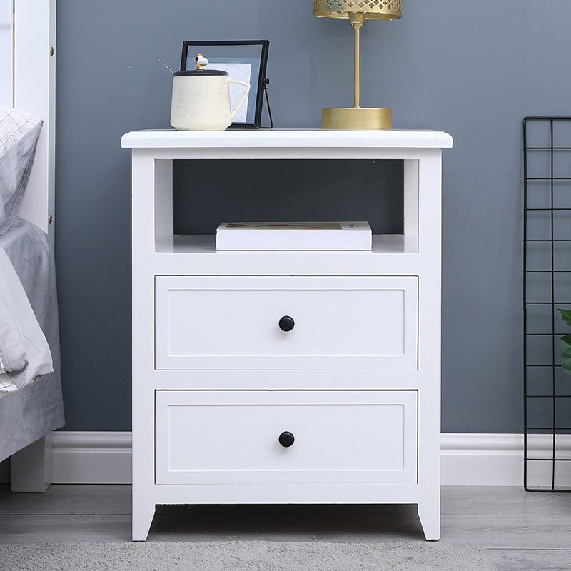 Modern Solid Wood Nightstand Drawers Storage 21 Inch H Legs Included Night Table Clearhalo 'Bedroom Furniture' 'furn' 'furn_night_stand' 'Furniture' 'night_stand' 'Nightstands' 5537098