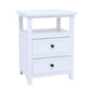 Modern Solid Wood Nightstand Drawers Storage 21 Inch H Legs Included Night Table Clearhalo 'Bedroom Furniture' 'furn' 'furn_night_stand' 'Furniture' 'night_stand' 'Nightstands' 5537102