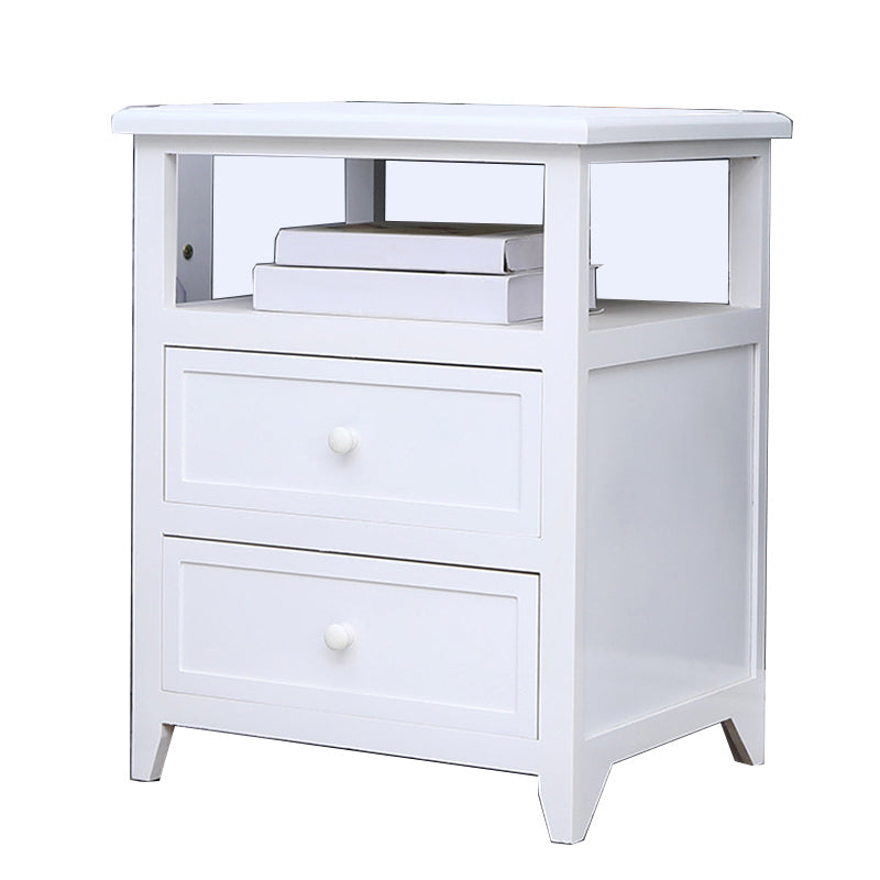 Modern Solid Wood Nightstand Drawers Storage 21 Inch H Legs Included Night Table Clearhalo 'Bedroom Furniture' 'furn' 'furn_night_stand' 'Furniture' 'night_stand' 'Nightstands' 5537107