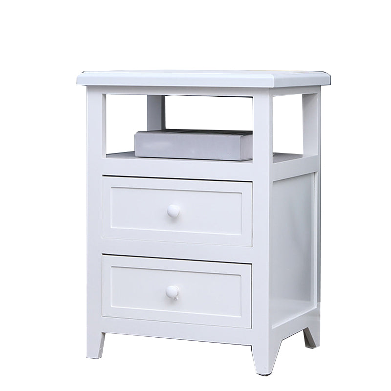 Modern Solid Wood Nightstand Drawers Storage 21 Inch H Legs Included Night Table Clearhalo 'Bedroom Furniture' 'furn' 'furn_night_stand' 'Furniture' 'night_stand' 'Nightstands' 5537110