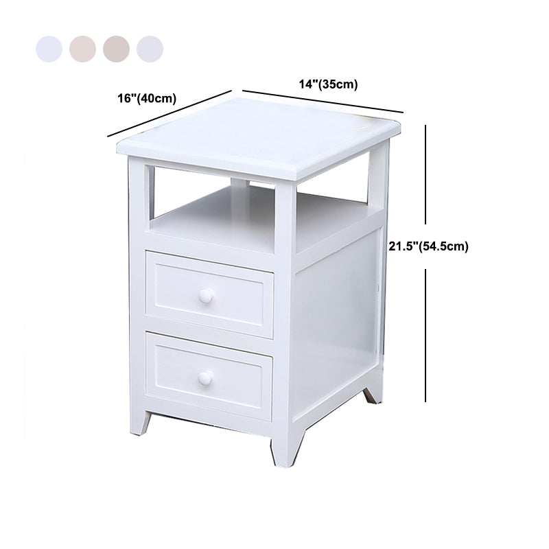 Modern Solid Wood Nightstand Drawers Storage 21 Inch H Legs Included Night Table Clearhalo 'Bedroom Furniture' 'furn' 'furn_night_stand' 'Furniture' 'night_stand' 'Nightstands' 5537130