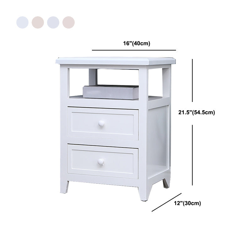 Modern Solid Wood Nightstand Drawers Storage 21 Inch H Legs Included Night Table Clearhalo 'Bedroom Furniture' 'furn' 'furn_night_stand' 'Furniture' 'night_stand' 'Nightstands' 5537131