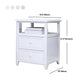 Modern Solid Wood Nightstand Drawers Storage 21 Inch H Legs Included Night Table Clearhalo 'Bedroom Furniture' 'furn' 'furn_night_stand' 'Furniture' 'night_stand' 'Nightstands' 5537132
