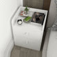Modern Open Storage Night Table Drawer Storage Imitation Wood Nightstand