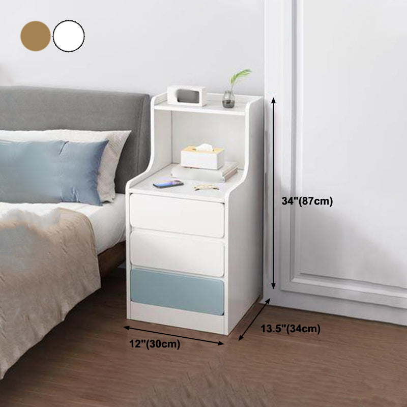 Moderno de almacenamiento abierto de almacenamiento de la mesa de almacenamiento de la mesa de almacenamiento de la madera