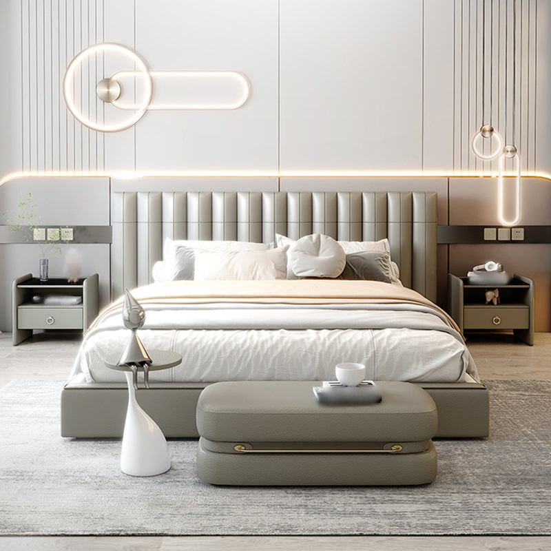 18" H Modern Bed Nightstand Glass Top Solid Wood Open Storage Night Table Clearhalo 'Bedroom Furniture' 'furn' 'furn_night_stand' 'Furniture' 'night_stand' 'Nightstands' 5537259