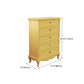 Cassa di lingerie gialla moderna cassa di stoccaggio verticale con cassetti per camera da letto
