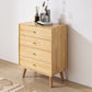 Vertical Wooden Chest Modern Storage Chest with Drawers for Bedroom