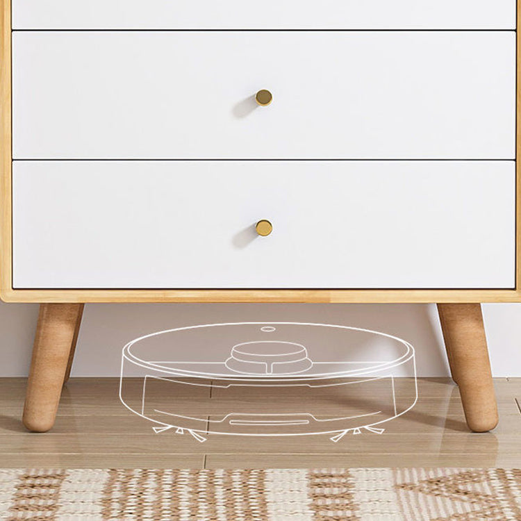 Cofre de madera vertical cofre de almacenamiento moderno con cajones para dormitorio