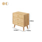 Vertical Wooden Chest Modern Storage Chest with Drawers for Bedroom