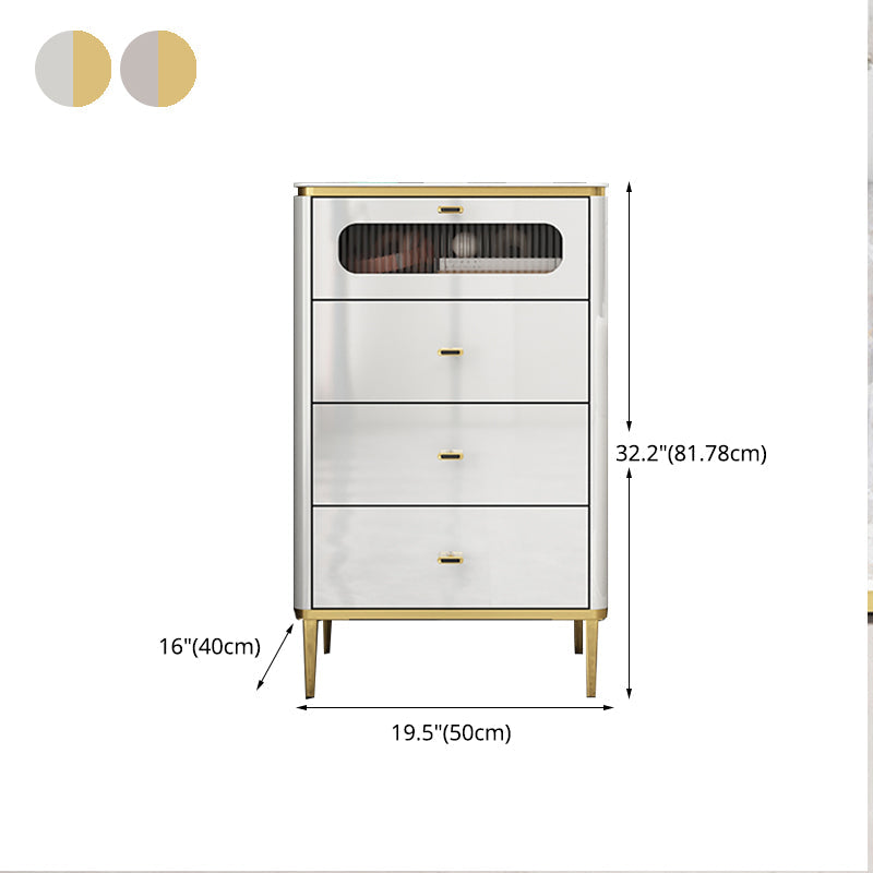 寝室用の引き出し付き垂直スレートチェストモダンストレージチェスト
