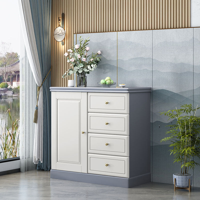 Tradizionale cassettico in legno combo verticale con 4/5 cassetti per camera da letto