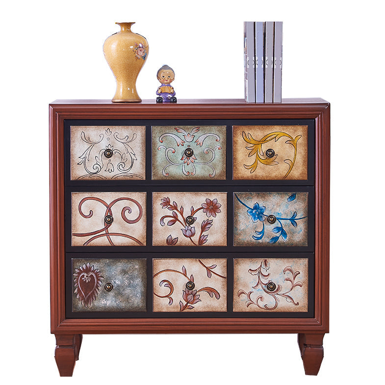 Traditional Dresser Bedroom Solid Wood Storage Chest in White and Brown Clearhalo 'Bedroom Furniture' 'Dressers & Chests' 'dressers_chests' 'furn' 'furn_dressers_chests' 'Furniture' 5537495