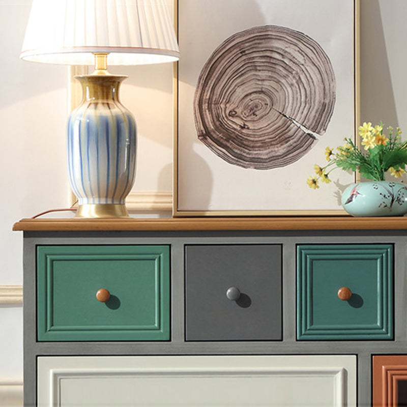 34 "/ 41" W commode en bois de style traditionnel multiples tiroirs coffre pour chambre à coucher