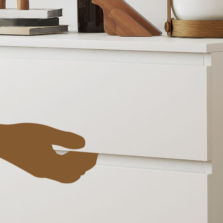 16" D White Wooden Dresser Modern Style Multi Drawers Storage Chest Clearhalo 'Bedroom Furniture' 'Dressers & Chests' 'dressers_chests' 'furn' 'furn_dressers_chests' 'Furniture' 5537608
