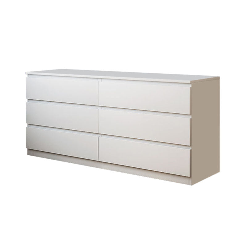 16" D White Wooden Dresser Modern Style Multi Drawers Storage Chest https: res.litfad.com site img item 2022 08 29 5537610 1200x1200.jpg Clearhalo 'Bedroom Furniture' 'Dressers & Chests' 'dressers_chests' 'furn' 'furn_dressers_chests' 'Furniture' 5537610