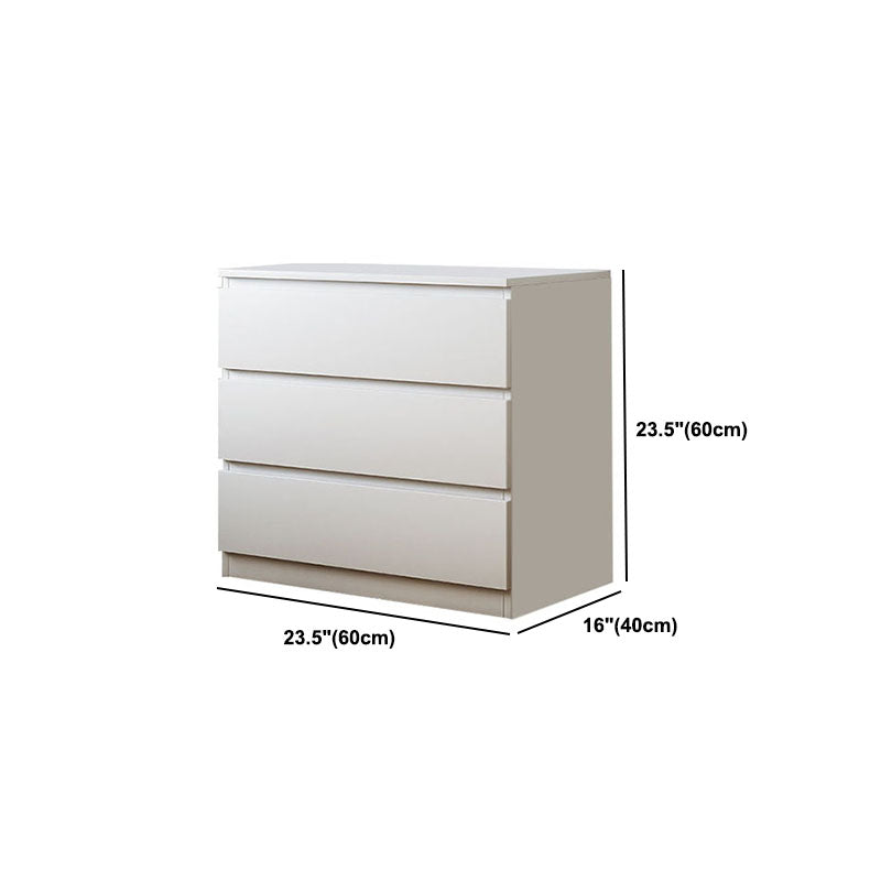 16" D White Wooden Dresser Modern Style Multi Drawers Storage Chest Clearhalo 'Bedroom Furniture' 'Dressers & Chests' 'dressers_chests' 'furn' 'furn_dressers_chests' 'Furniture' 5537615