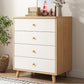 15" D Wooden Dresser Modern Style Storage Chest with Drawers and Doors 24"L x 15"W x 29"H 4 Clearhalo 'Bedroom Furniture' 'Dressers & Chests' 'dressers_chests' 'furn' 'furn_dressers_chests' 'Furniture' 5537626