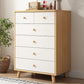 15" D Wooden Dresser Modern Style Storage Chest with Drawers and Doors 24"L x 15"W x 35"H 6 Clearhalo 'Bedroom Furniture' 'Dressers & Chests' 'dressers_chests' 'furn' 'furn_dressers_chests' 'Furniture' 5537632