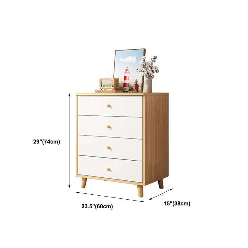 15" D Wooden Dresser Modern Style Storage Chest with Drawers and Doors Clearhalo 'Bedroom Furniture' 'Dressers & Chests' 'dressers_chests' 'furn' 'furn_dressers_chests' 'Furniture' 5537649