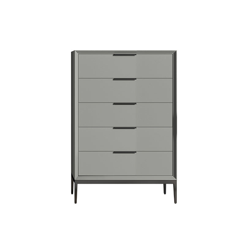 Vertical Wooden Dresser Modern Style Lingerie Chest for Bedroom 20"L x 16"W x 35"H Dark Gray Clearhalo 'Bedroom Furniture' 'Dressers & Chests' 'dressers_chests' 'furn' 'furn_dressers_chests' 'Furniture' 5537687