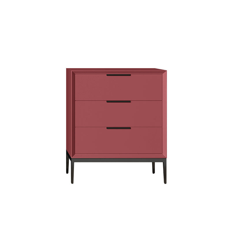 Vertical Wooden Dresser Modern Style Lingerie Chest for Bedroom 20"L x 16"W x 24"H Purple-Red Clearhalo 'Bedroom Furniture' 'Dressers & Chests' 'dressers_chests' 'furn' 'furn_dressers_chests' 'Furniture' 5537688