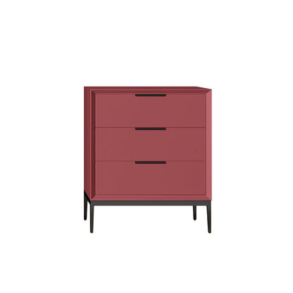 Vertical Wooden Dresser Modern Style Lingerie Chest for Bedroom 20"L x 16"W x 24"H Purple-Red Clearhalo 'Bedroom Furniture' 'Dressers & Chests' 'dressers_chests' 'furn' 'furn_dressers_chests' 'Furniture' 5537688