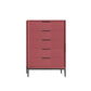 Vertical Wooden Dresser Modern Style Lingerie Chest for Bedroom 20"L x 16"W x 35"H Purple-Red Clearhalo 'Bedroom Furniture' 'Dressers & Chests' 'dressers_chests' 'furn' 'furn_dressers_chests' 'Furniture' 5537692