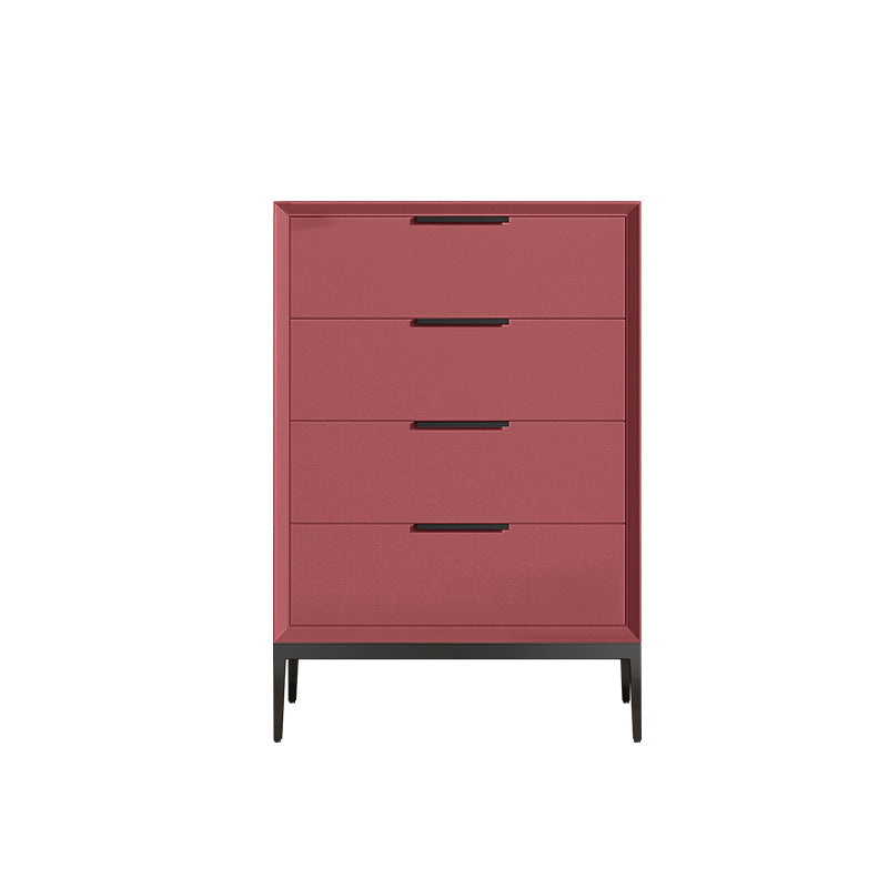 Vertical Wooden Dresser Modern Style Lingerie Chest for Bedroom 20"L x 16"W x 30"H Purple-Red Clearhalo 'Bedroom Furniture' 'Dressers & Chests' 'dressers_chests' 'furn' 'furn_dressers_chests' 'Furniture' 5537694