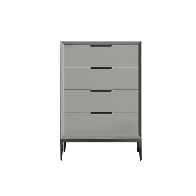 Vertical Wooden Dresser Modern Style Lingerie Chest for Bedroom 20"L x 16"W x 30"H Dark Gray Clearhalo 'Bedroom Furniture' 'Dressers & Chests' 'dressers_chests' 'furn' 'furn_dressers_chests' 'Furniture' 5537697