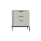 Vertical Wooden Dresser Modern Style Lingerie Chest for Bedroom 20"L x 16"W x 24"H Cream Gray Clearhalo 'Bedroom Furniture' 'Dressers & Chests' 'dressers_chests' 'furn' 'furn_dressers_chests' 'Furniture' 5537699