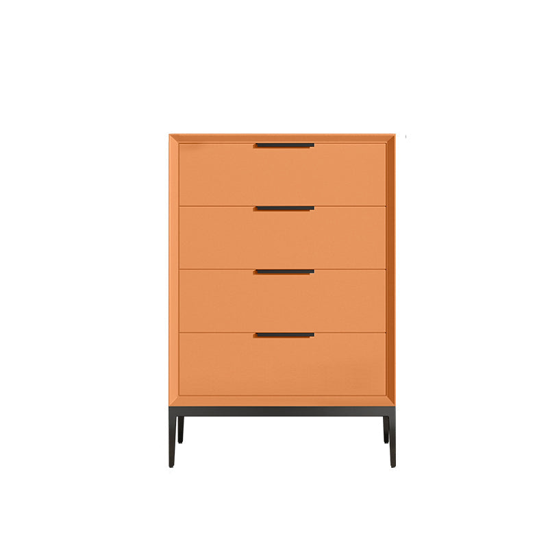 Vertical Wooden Dresser Modern Style Lingerie Chest for Bedroom 20"L x 16"W x 30"H Orange Clearhalo 'Bedroom Furniture' 'Dressers & Chests' 'dressers_chests' 'furn' 'furn_dressers_chests' 'Furniture' 5537702