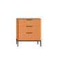 Vertical Wooden Dresser Modern Style Lingerie Chest for Bedroom 20"L x 16"W x 24"H Orange Clearhalo 'Bedroom Furniture' 'Dressers & Chests' 'dressers_chests' 'furn' 'furn_dressers_chests' 'Furniture' 5537704