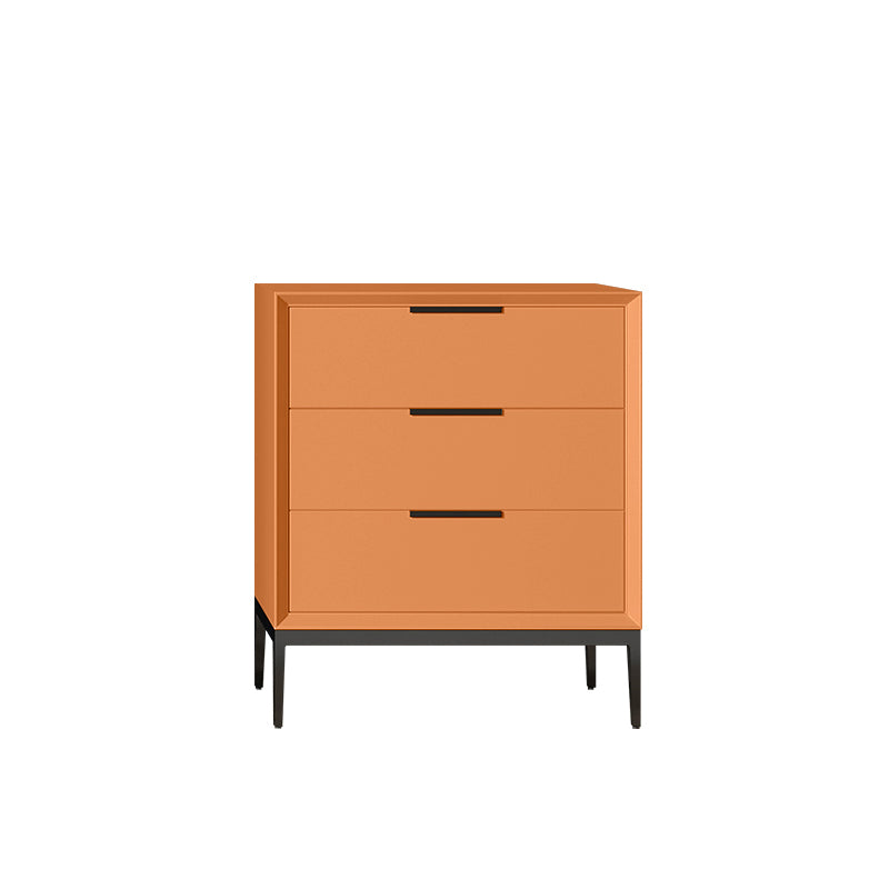 Vertical Wooden Dresser Modern Style Lingerie Chest for Bedroom 20"L x 16"W x 24"H Orange Clearhalo 'Bedroom Furniture' 'Dressers & Chests' 'dressers_chests' 'furn' 'furn_dressers_chests' 'Furniture' 5537704