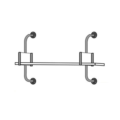 Wooden Wall Mounted Bookshelf Industrial Floating Storage Bookcase