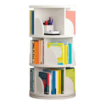 Estantería de madera abierta sala de estar moderna de la casa giratoria