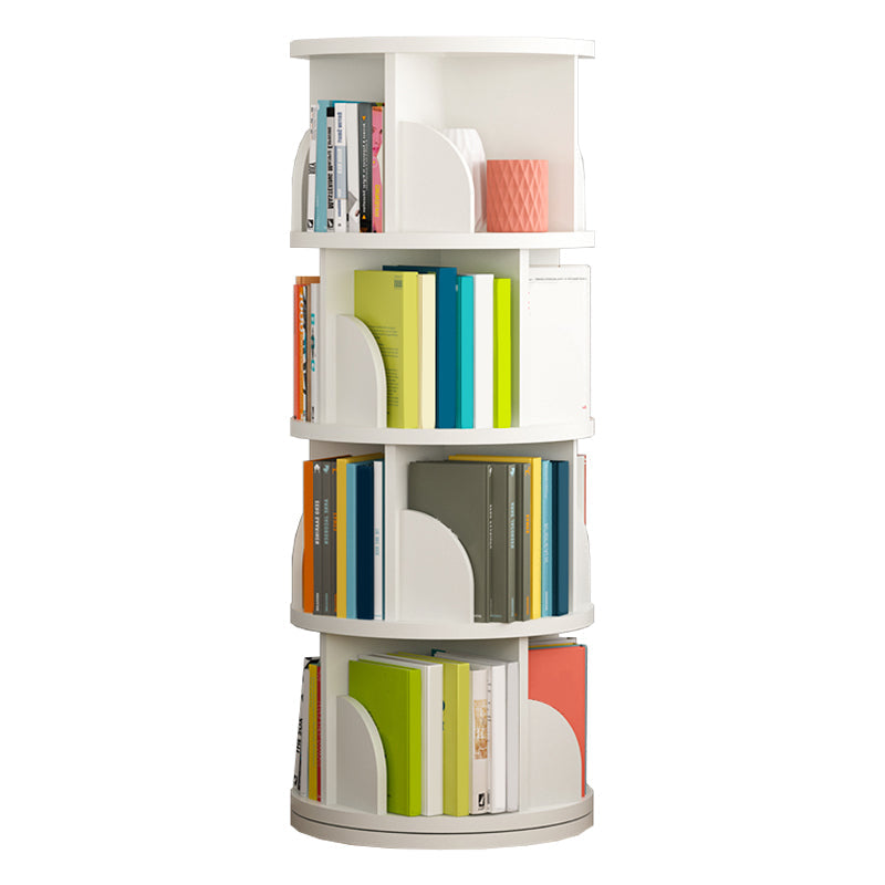 Estantería de madera abierta sala de estar moderna de la casa giratoria