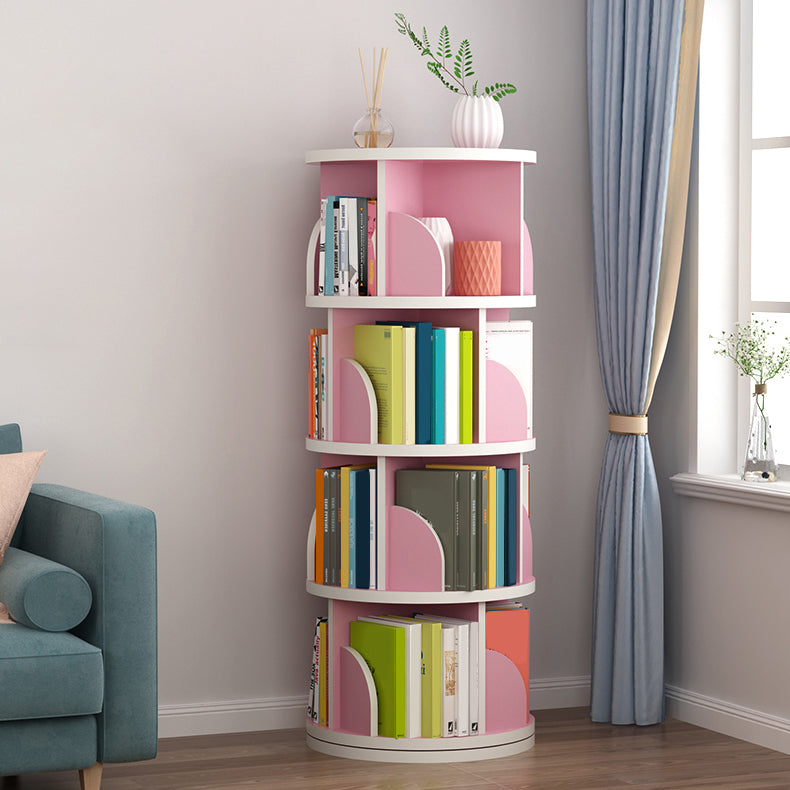 Estantería de madera abierta sala de estar moderna de la casa giratoria