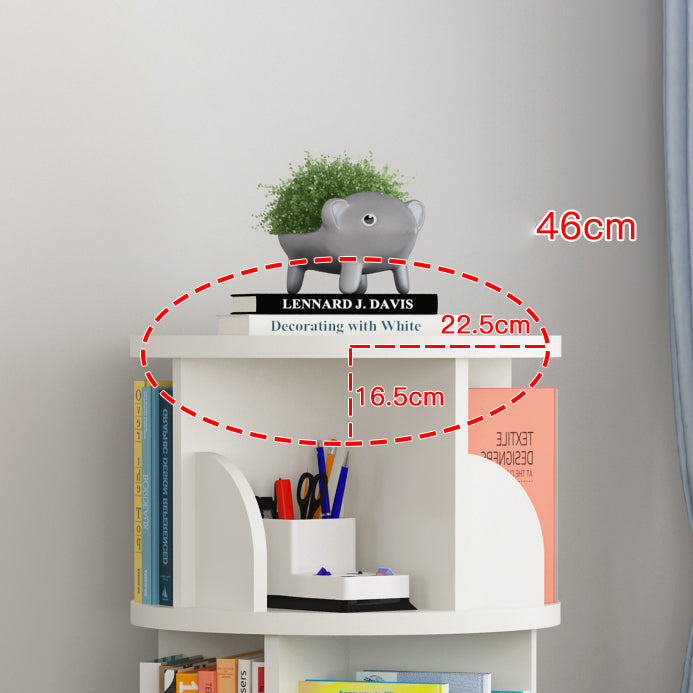 Estantería de madera abierta sala de estar moderna de la casa giratoria